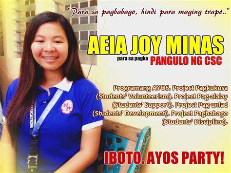 halimbawa ng plataporma sa barangay kagawad